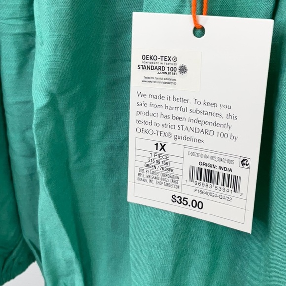 Knox Rose Women’s 3/4 Sleeve Embroidered Dress Size 1X - Picture 10 of 14